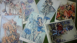 フラワーフェアリーズ（その3）森永ハイクラウンチョコのおまけと額縁