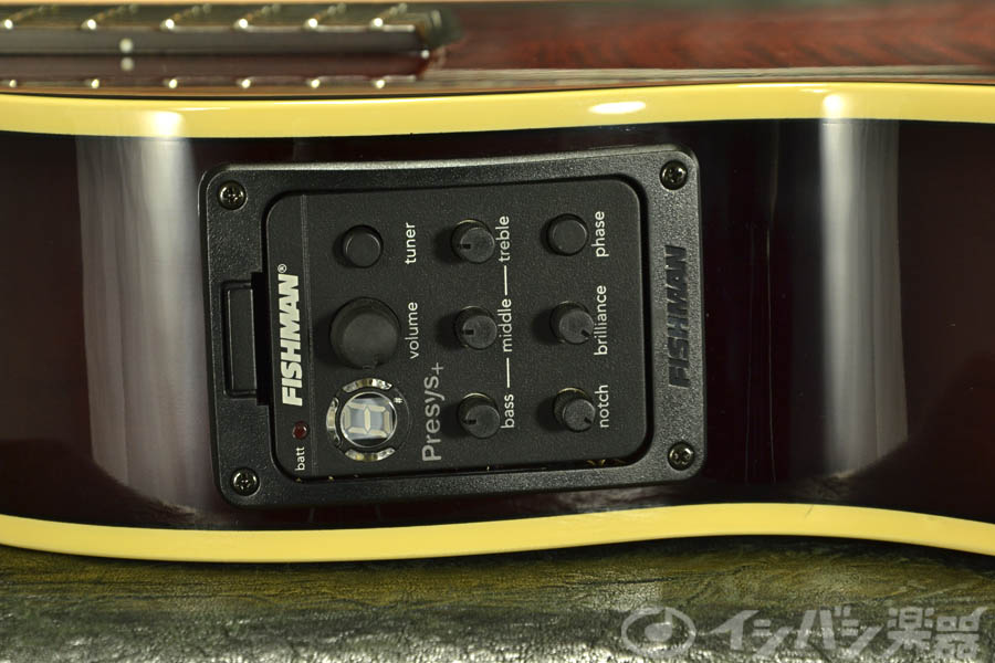 新品】 K.Yairi KYF-2 LS 《fホール搭載の薄胴エレアコ