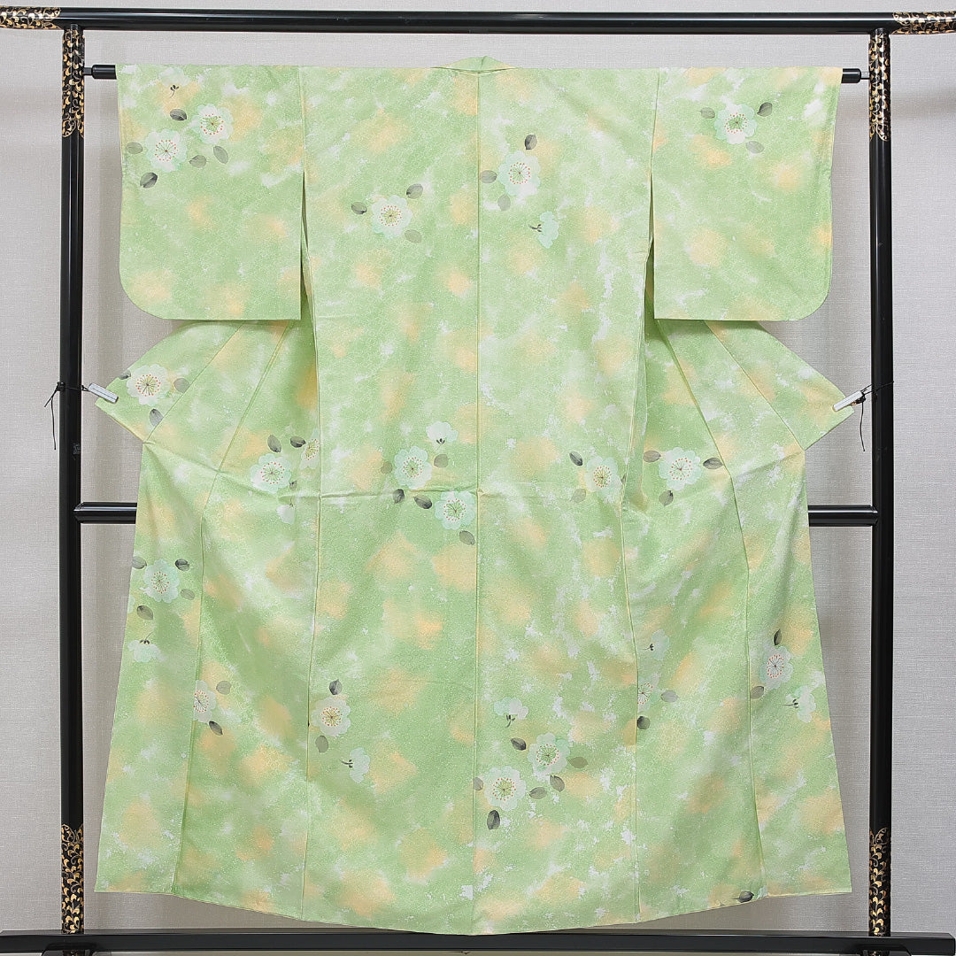 中古・リサイクル 小紋】 洗える着物 袷 身丈155cm 裄丈62cm