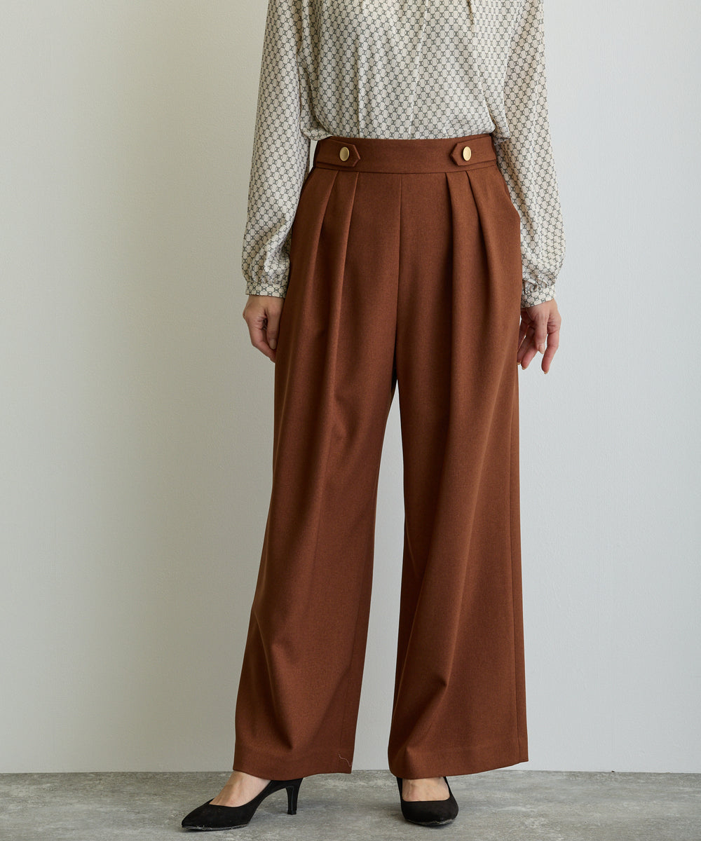 2タックワイドパンツ/ブラウン【日本製】 – Ifemelu/DoublefaceTokyo