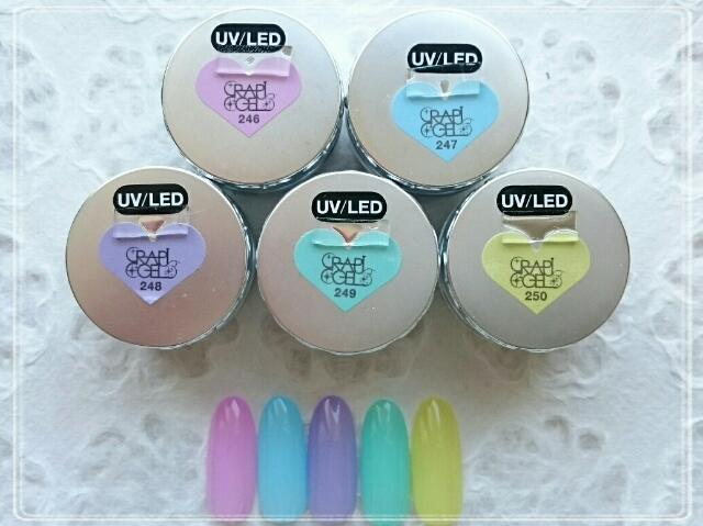 カラー見本♡ラピジェル ジェリーシリーズ5色(*´ω