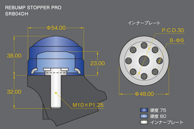 GENB ストロークストッパーPRO 2.5インチ〜3インチ SSB01DH