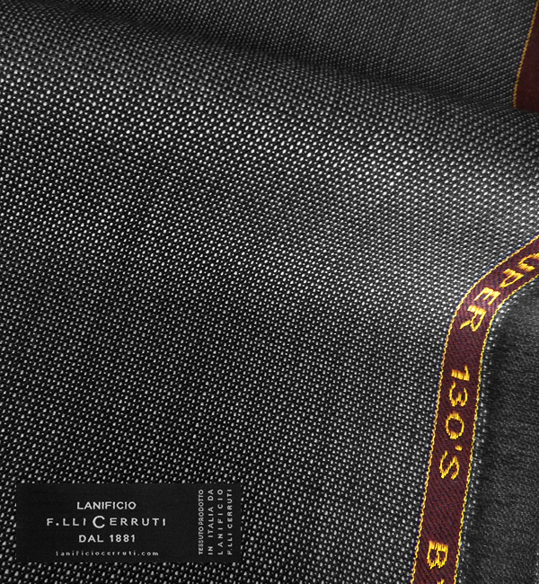 CERRUTI チェルッティ - グレー / ストライプ - スーツ生地 / 春夏向け