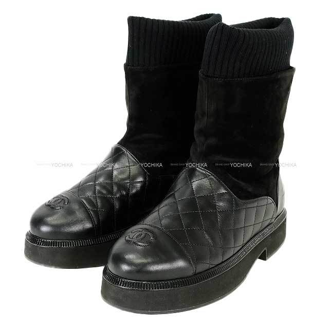 渋谷並木橋店】2021年秋冬 CHANEL シャネル ブーツ マトラッセ ココ