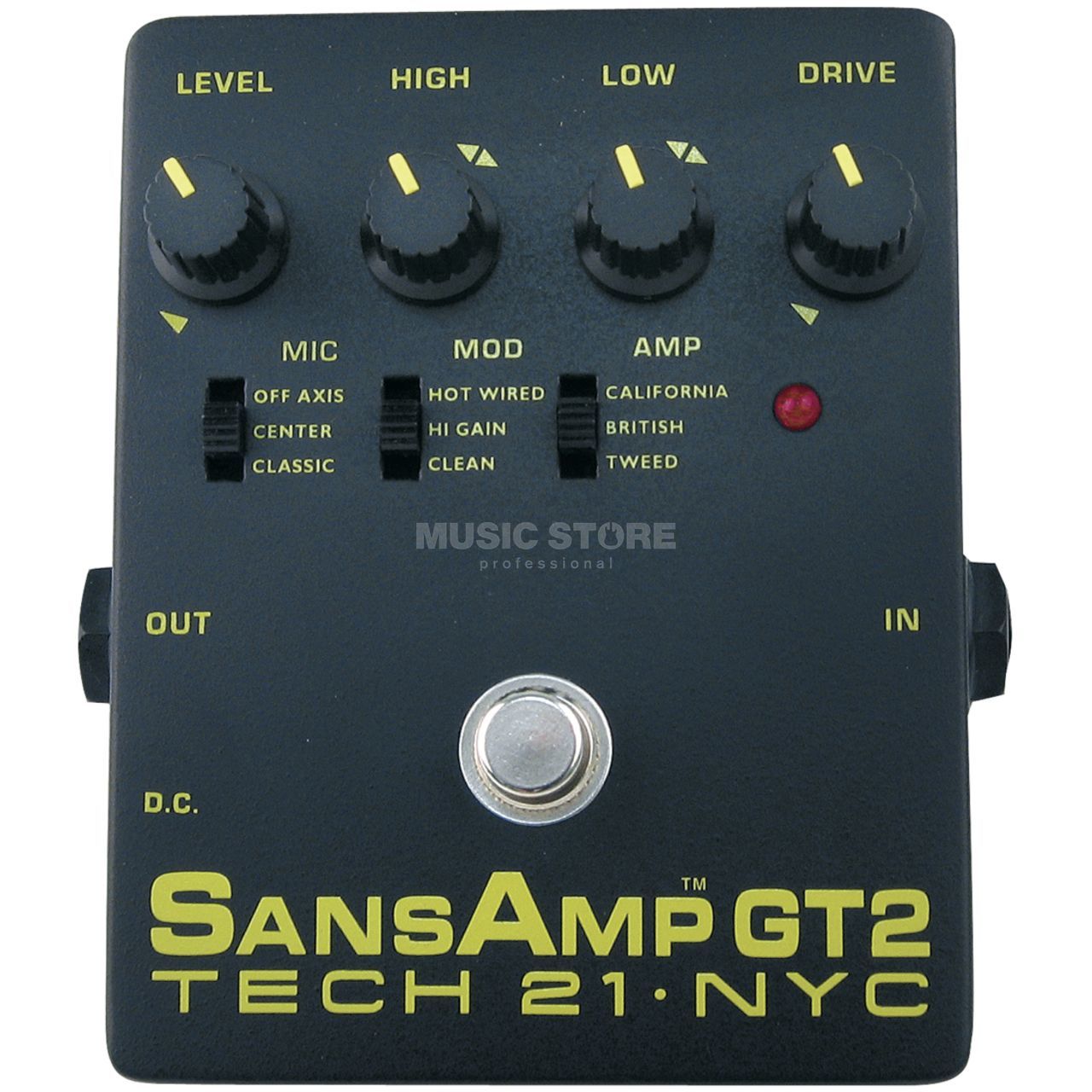 Tech 21 SansAmp GT2 Guitar Preamp Peda l | MUSIC STORE professional