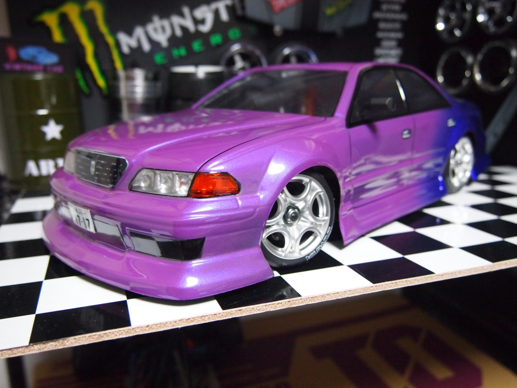 Round.99 SPICE製 JZX100 マークⅡ パープルグラデーション Mシャーシ