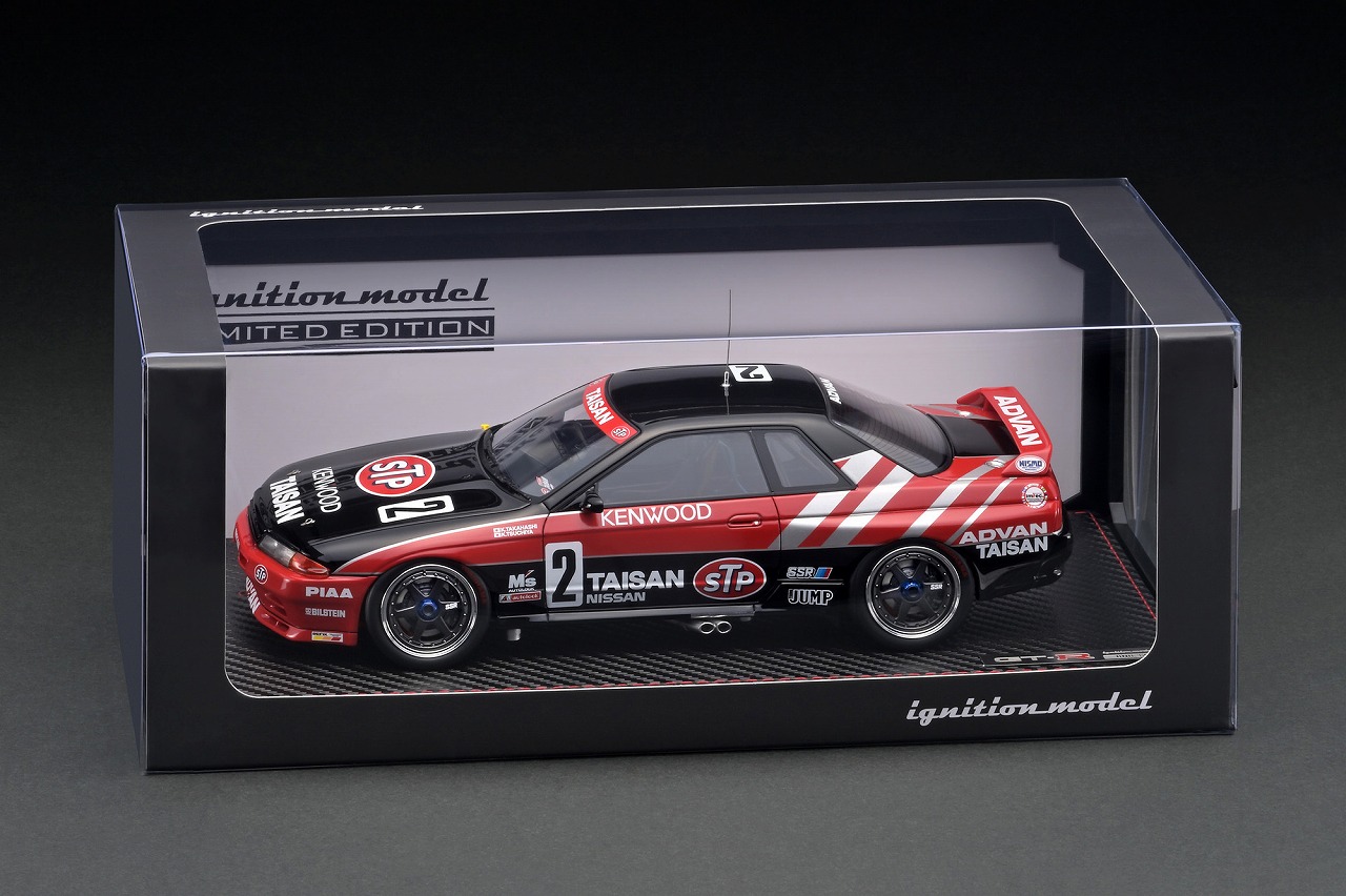 告知：エンジン付 WEB限定「1/18 STP TAISAN GT-R (#2) 1992 」9/6 (月