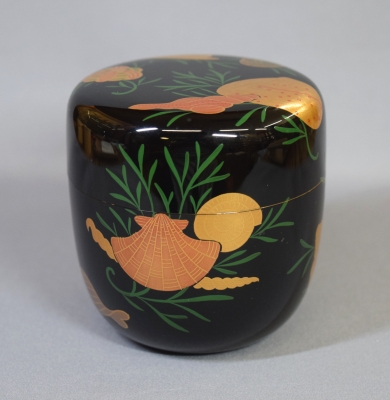 平安 北村葵春 海松貝蒔絵大棗 尋牛斎 | 茶道具 小西康のぶろぐ