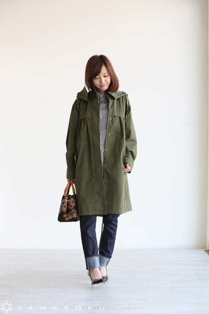 MUVEIL WORK（ミュベールワーク）製品染めモッズコート | YAMAROKU New