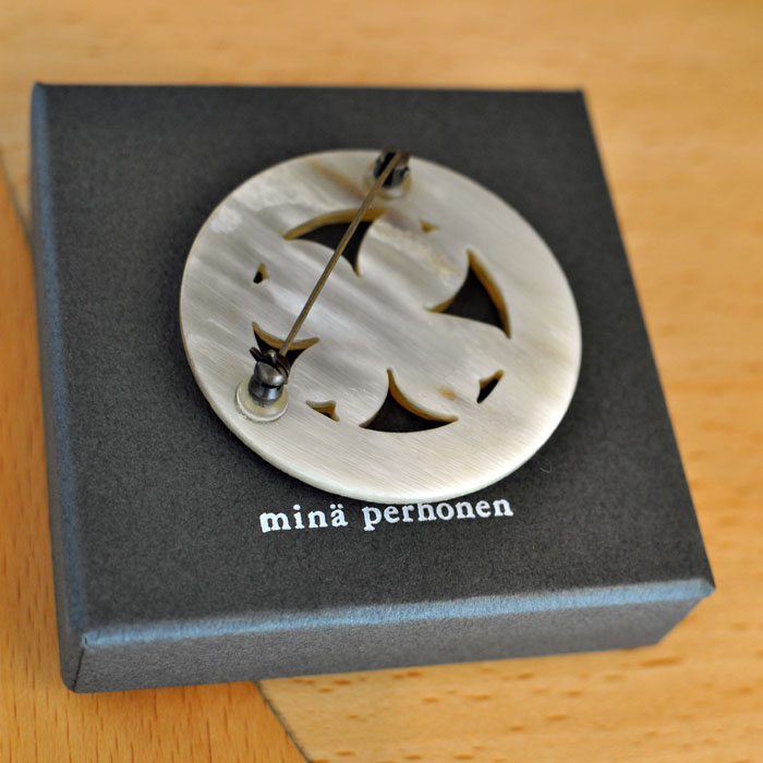 ミナペルホネン lucky clover ブローチ | Lin total fashion place blog