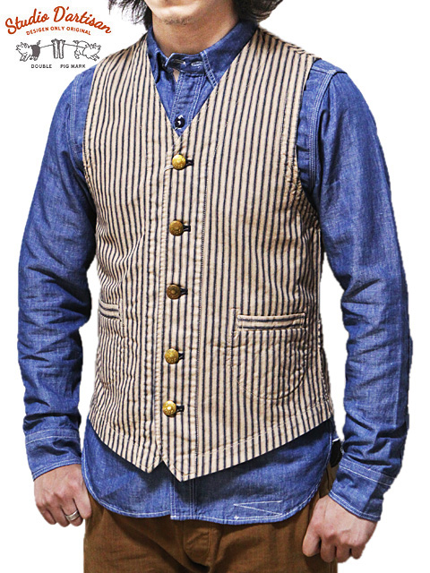 STUDIO D'ARTISAN（ステュディオダルチザン） ワークベスト [ MR. RAIL