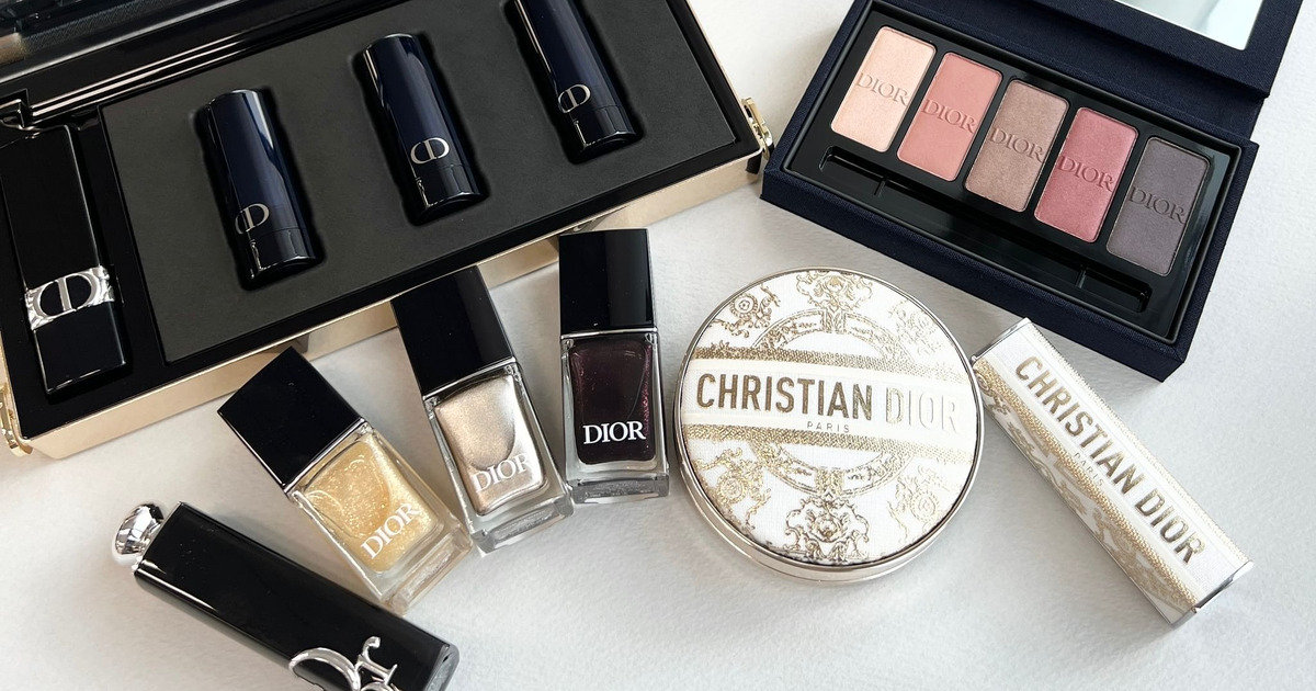 ディオールのホリデーコレクションをスウォッチ！ 5色アイパレットや