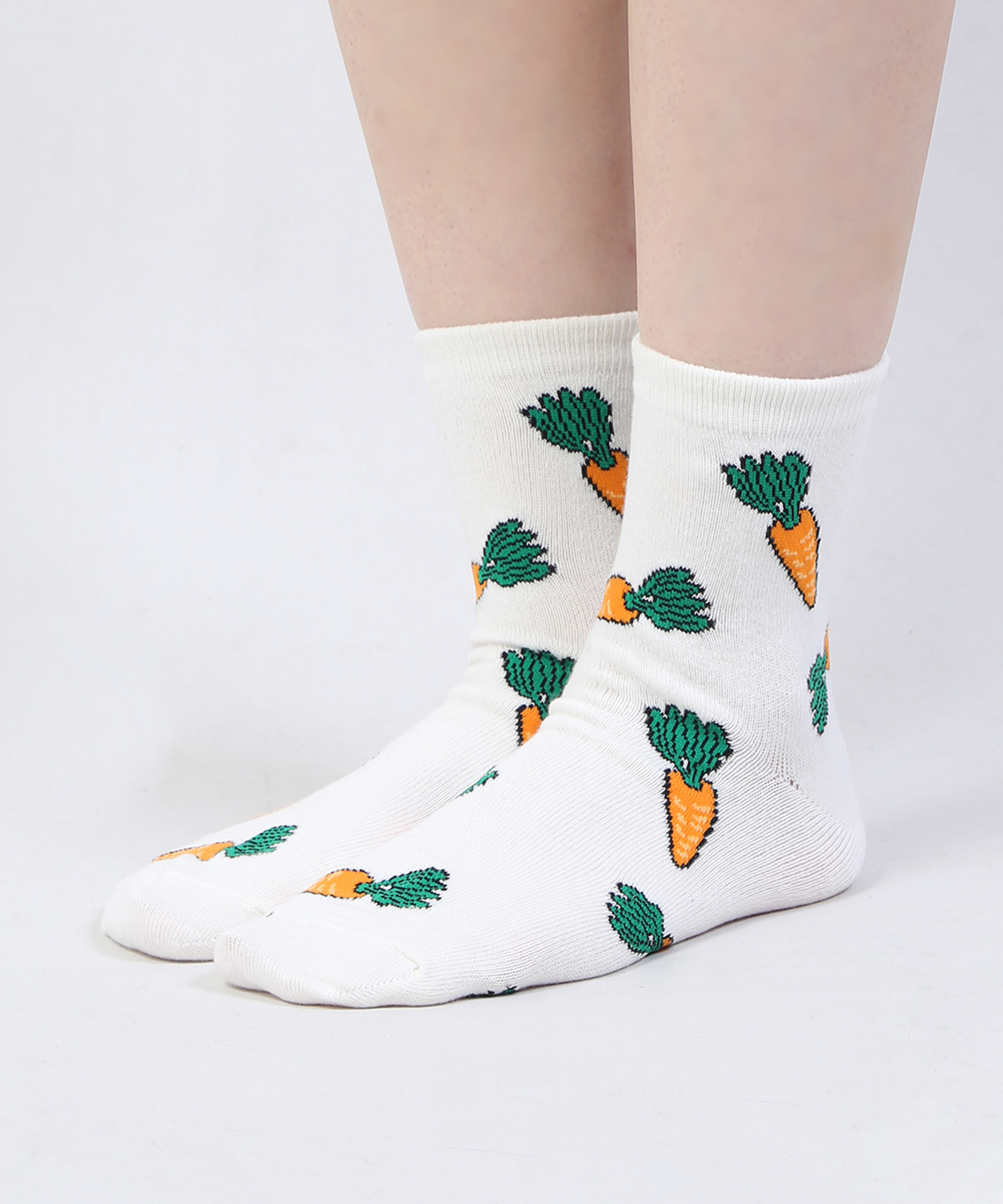 フード総柄ソックス(NINJIN EDAMAME LEMON)[商品：PN18AW-069-3R