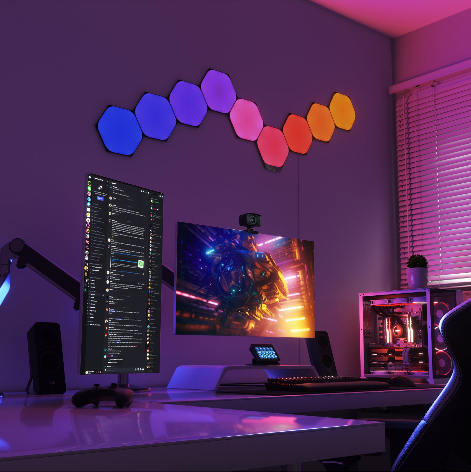 Nanoleaf Shapes Ultra Black Hexagons | Limited Edition Smart LED