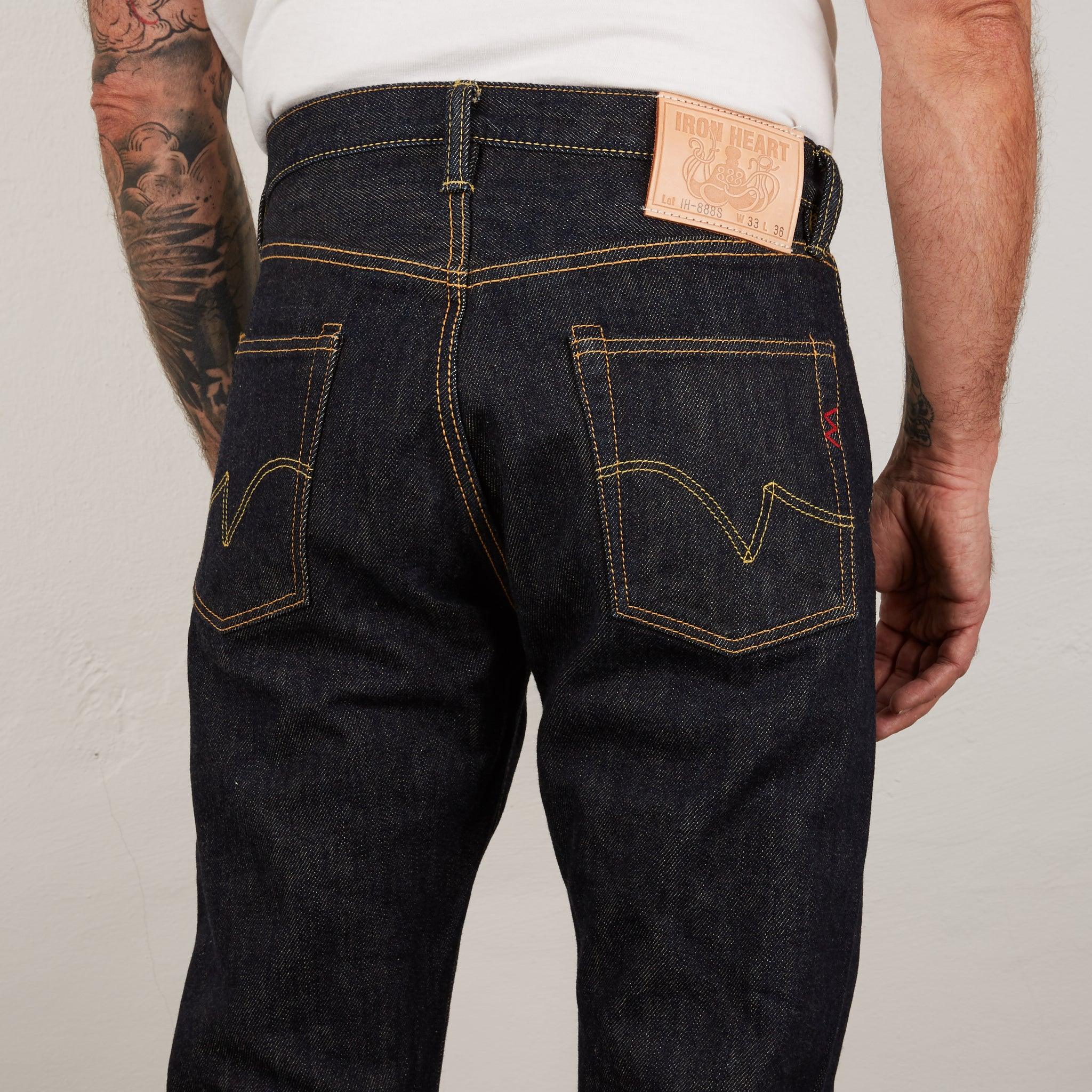 IH-888S-21 - 21oz Selvedge Denim Medium/High Rise Tapered Cut