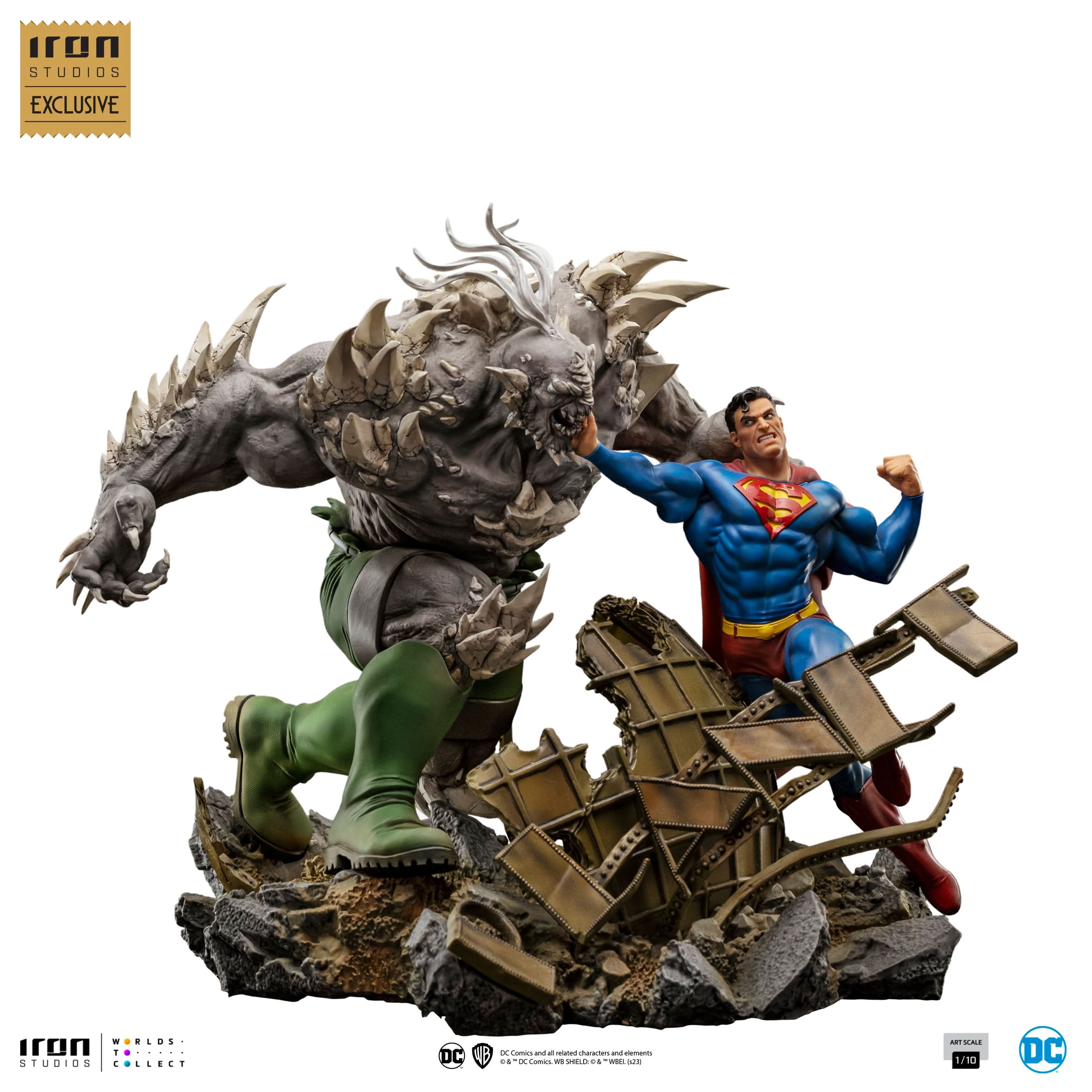 Statue Superman vs Doomsday - DC Comics - Art Scale 1/10 - Iron