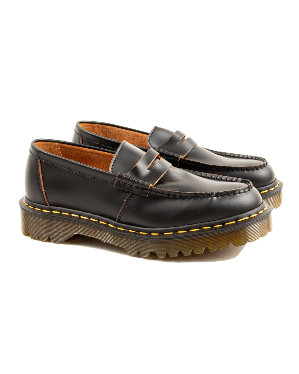 Dr. Martens Penton Bex Made in England Loafers - Black Quilon