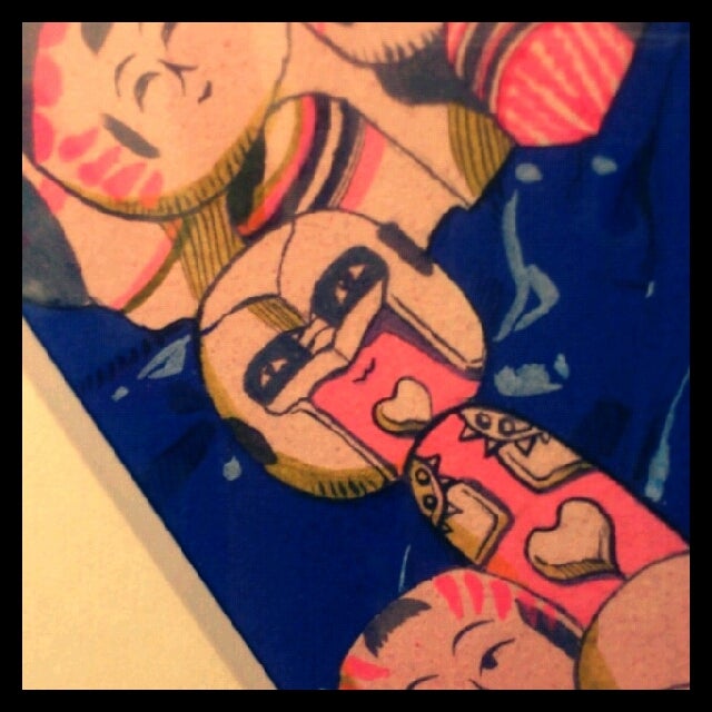 複製原画「ジョセフ×リサリサ×シーザー(こけし)」 | ジョジョの奇妙な