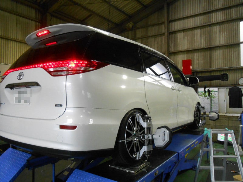 ACR50W エスティマ 車高調整 キャンバープレート 四輪アライメント