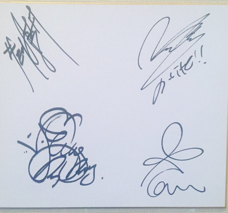 160428 BIGBANG 福岡・天神 もつ鍋『紅月 大名店』来店…サイン 【高