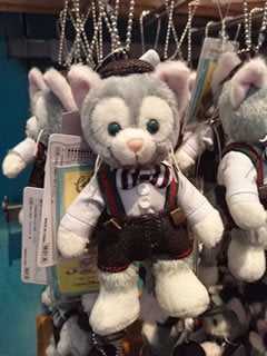 ダッフィー＆シェリーメイ＆ジェラトーニぬいぐるみバッジ（デニム