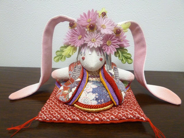 辻村ジュサブローさん ちりめんで作る 「花うさぎ」♪ | おばさんの