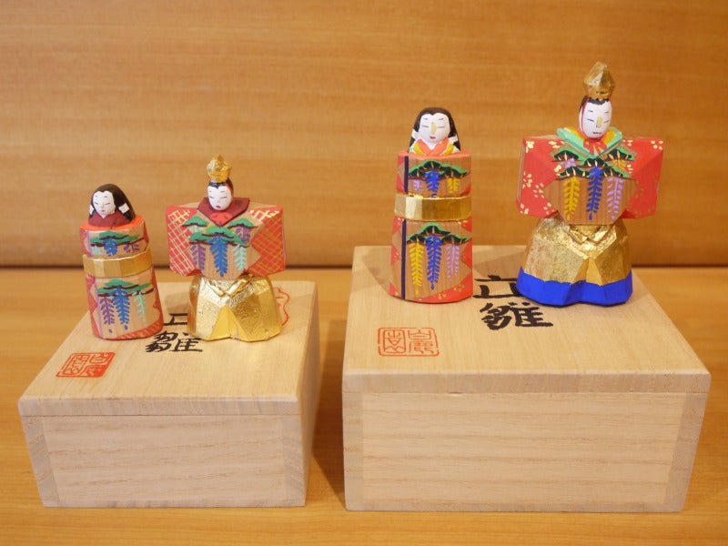 奈良一刀彫 白鹿園染川宗進作の立雛 | 愛知県名古屋市の着物屋 きもの