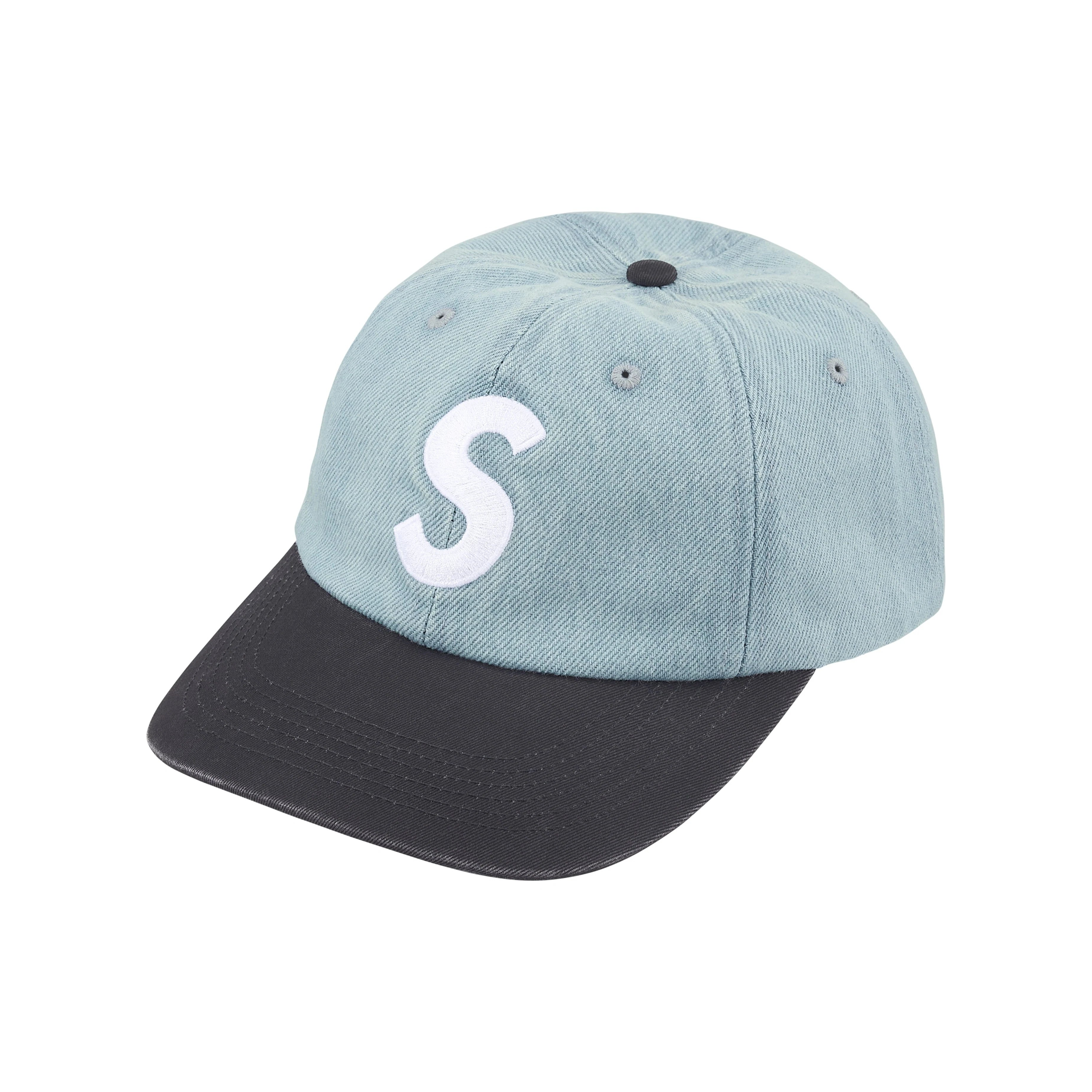 Supreme Pigment Coated 2-Tone S Logo 6-Panel Cap Denim (FW25