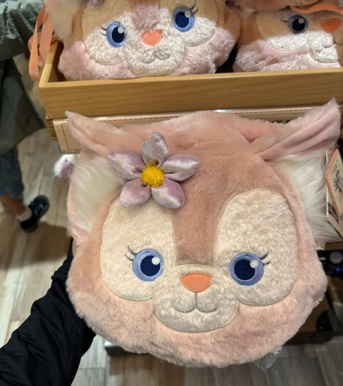 セール❣️ 香港ディズニー リーナベル ブランケット 収納バッグ付き