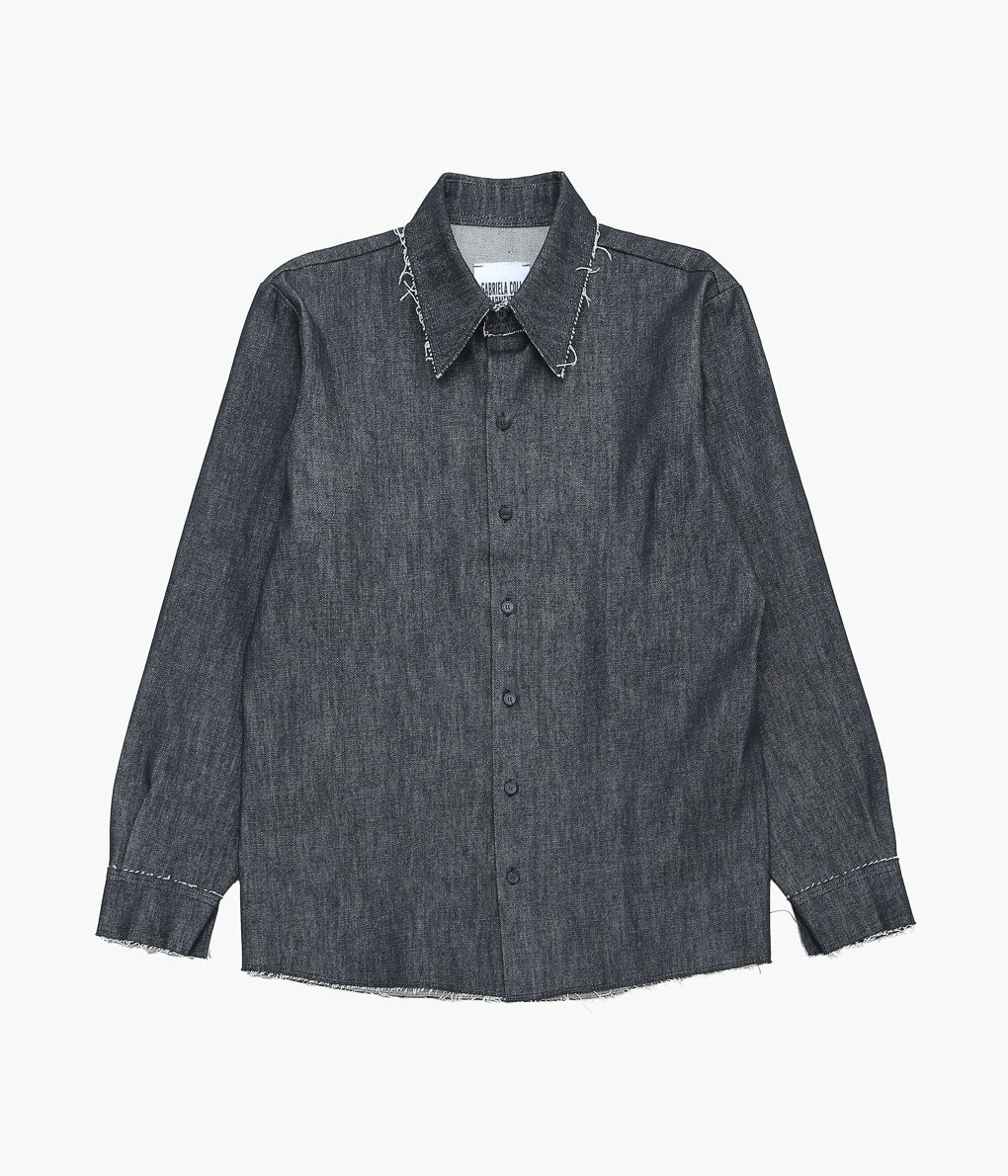 GABRIELA COLL GARMENTS ''NO.197 SHIRT'' (BLACK DENIM) – THE STORE