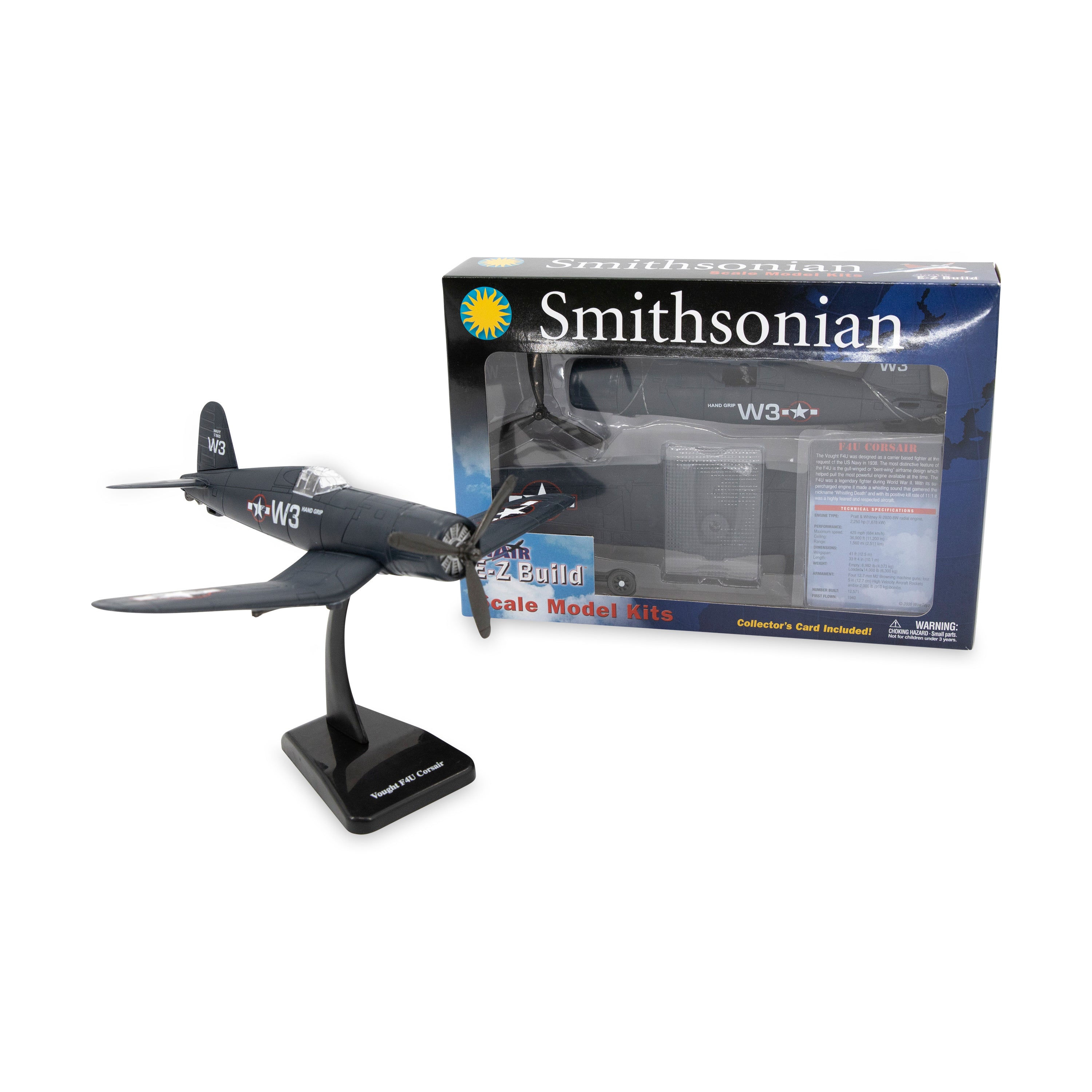 Smithsonian EZ Build F4U Corsair Plastic Model Kit – Military