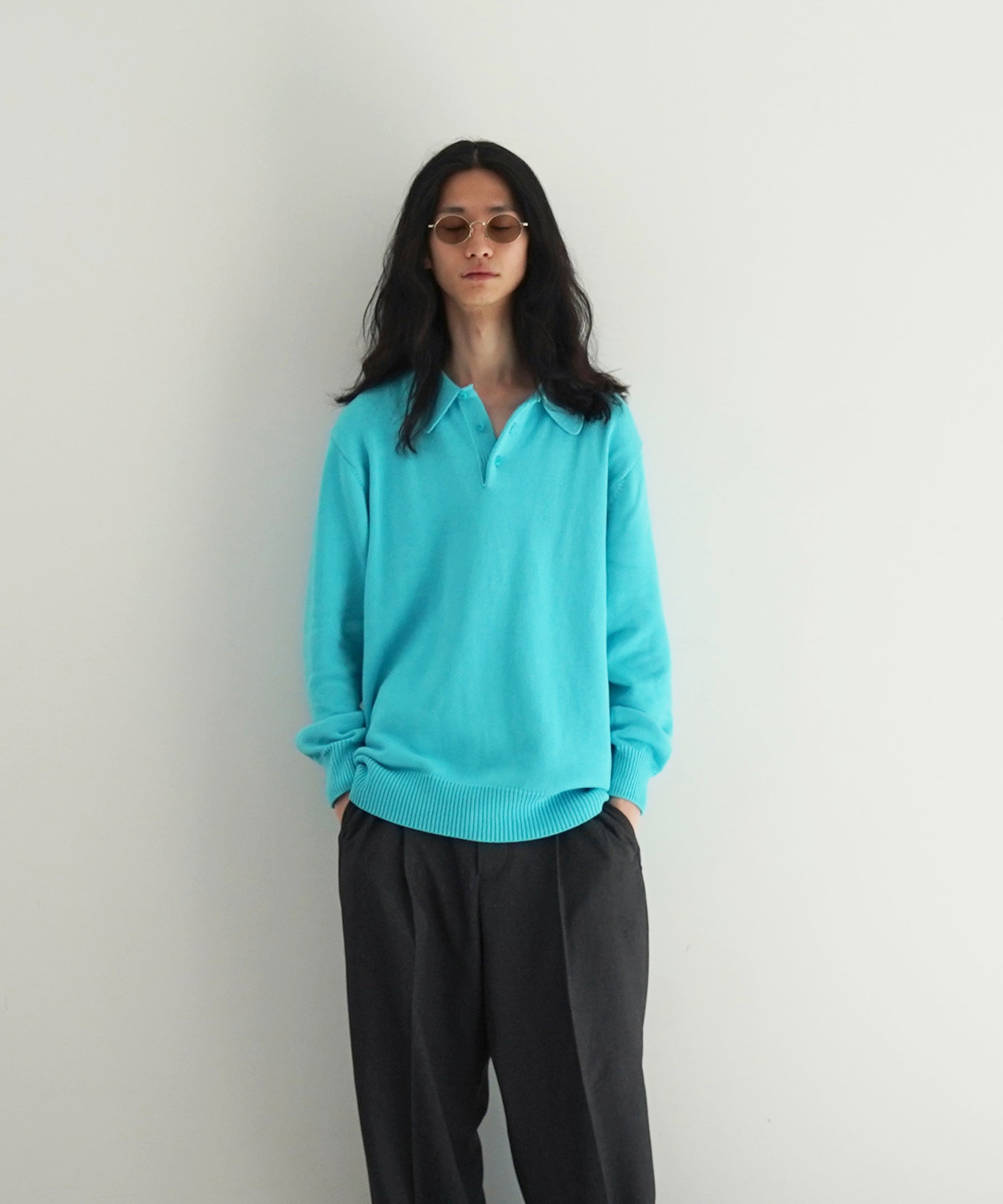 KAIKO【カイコー】Knit polo shirt 