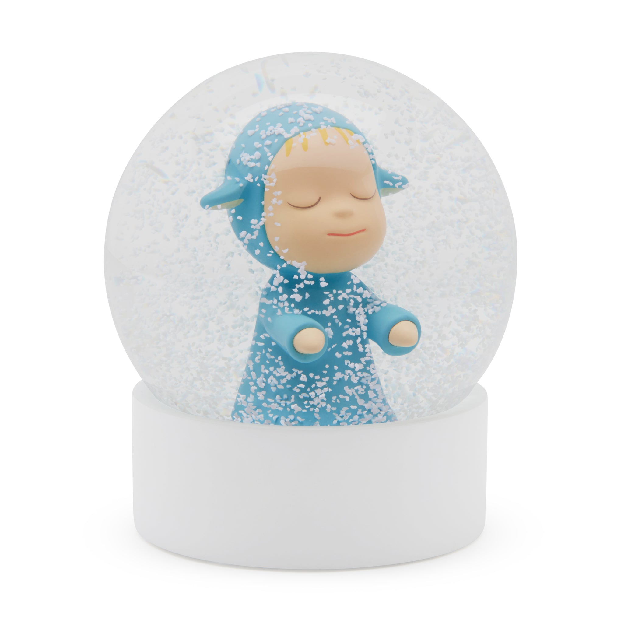 Yoshitomo Nara Little Wanderer Snow Globe - Blue – MoMA Design Store