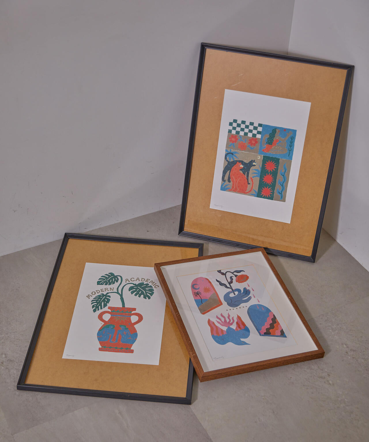 Toyameg ｣ modern academic ポスター (アーティスト本人の直筆サイン入り)