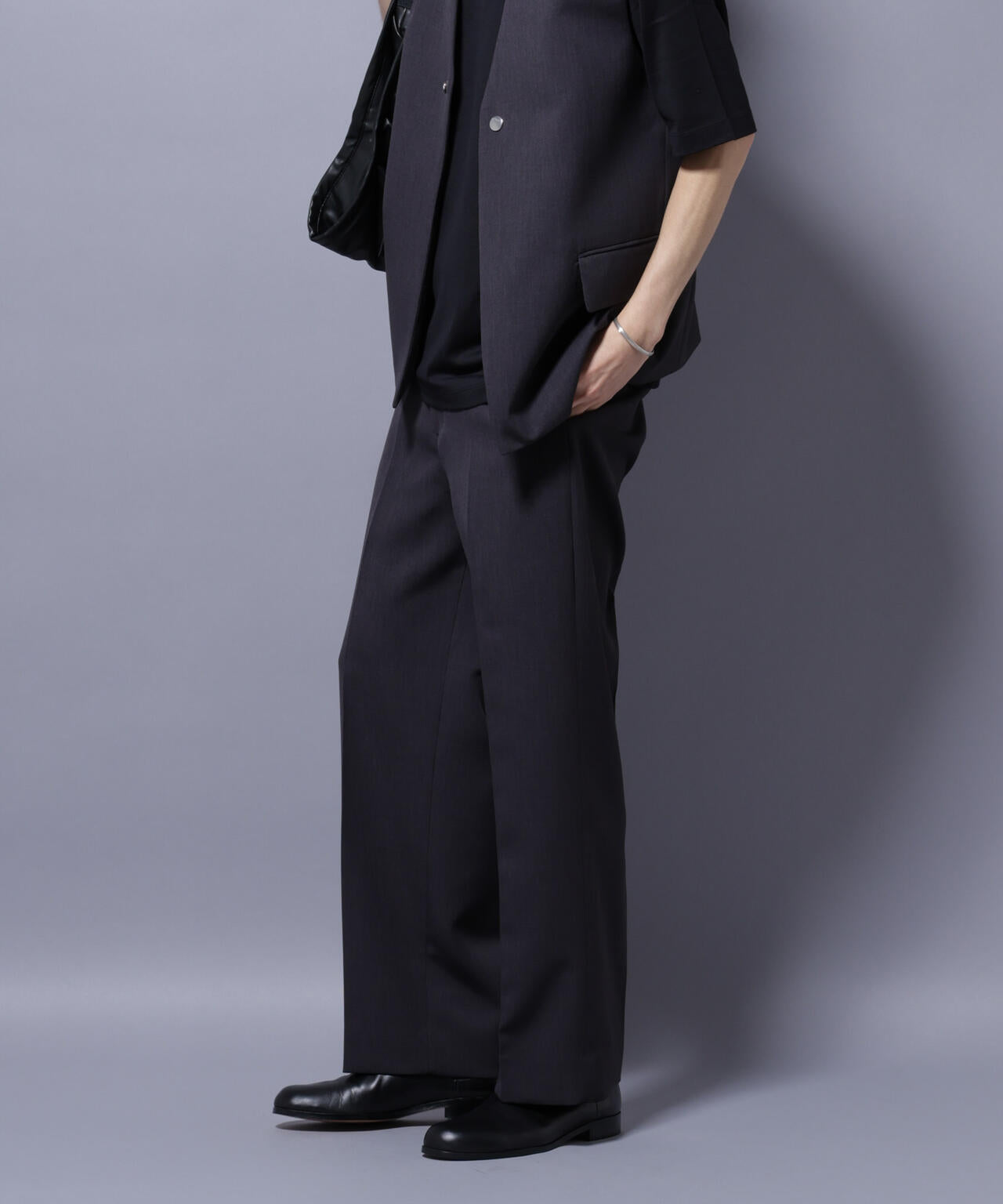 Reflax(R) ダブルクロスウェザーストレートパンツ (セットアップ可)