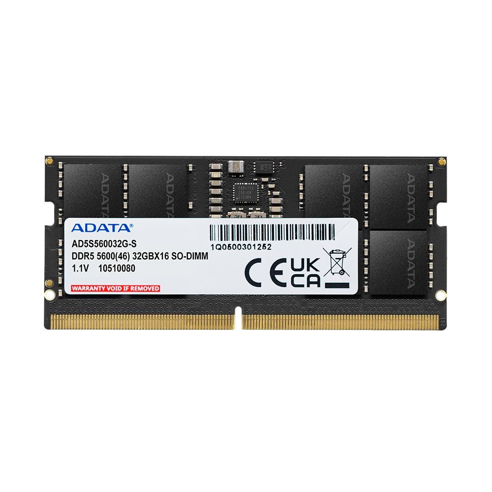 ADATA DDR5 5600 MT/s 32 GB (1×32 GB) CL46 SO-DIMM 262-Pins ECC