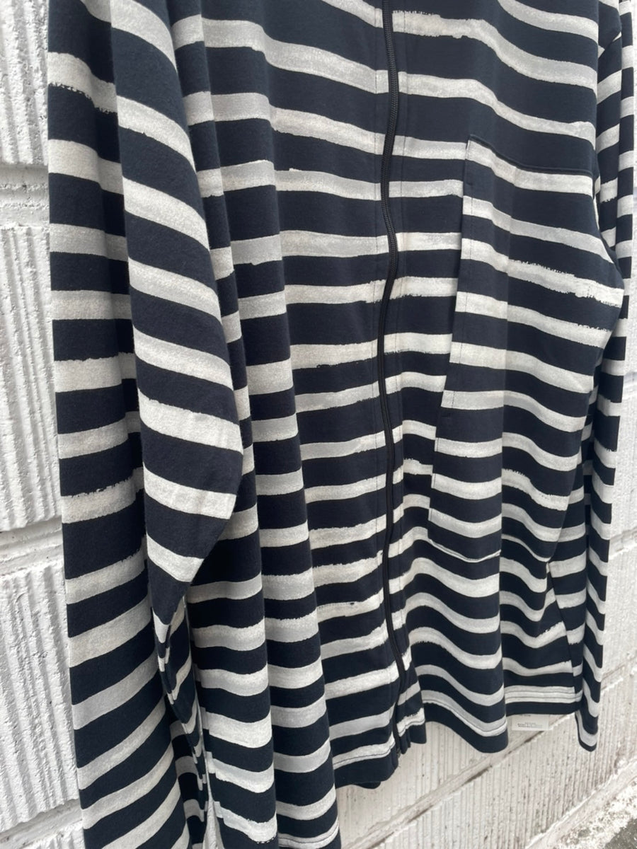 Porter Classic ARTIST BORDER ZIP UP TURTLENECK ポータークラシック