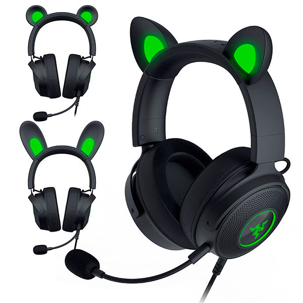 Razer Kraken Kitty V2 Pro 有線 ゲーミング ヘッドセット ネコミミ