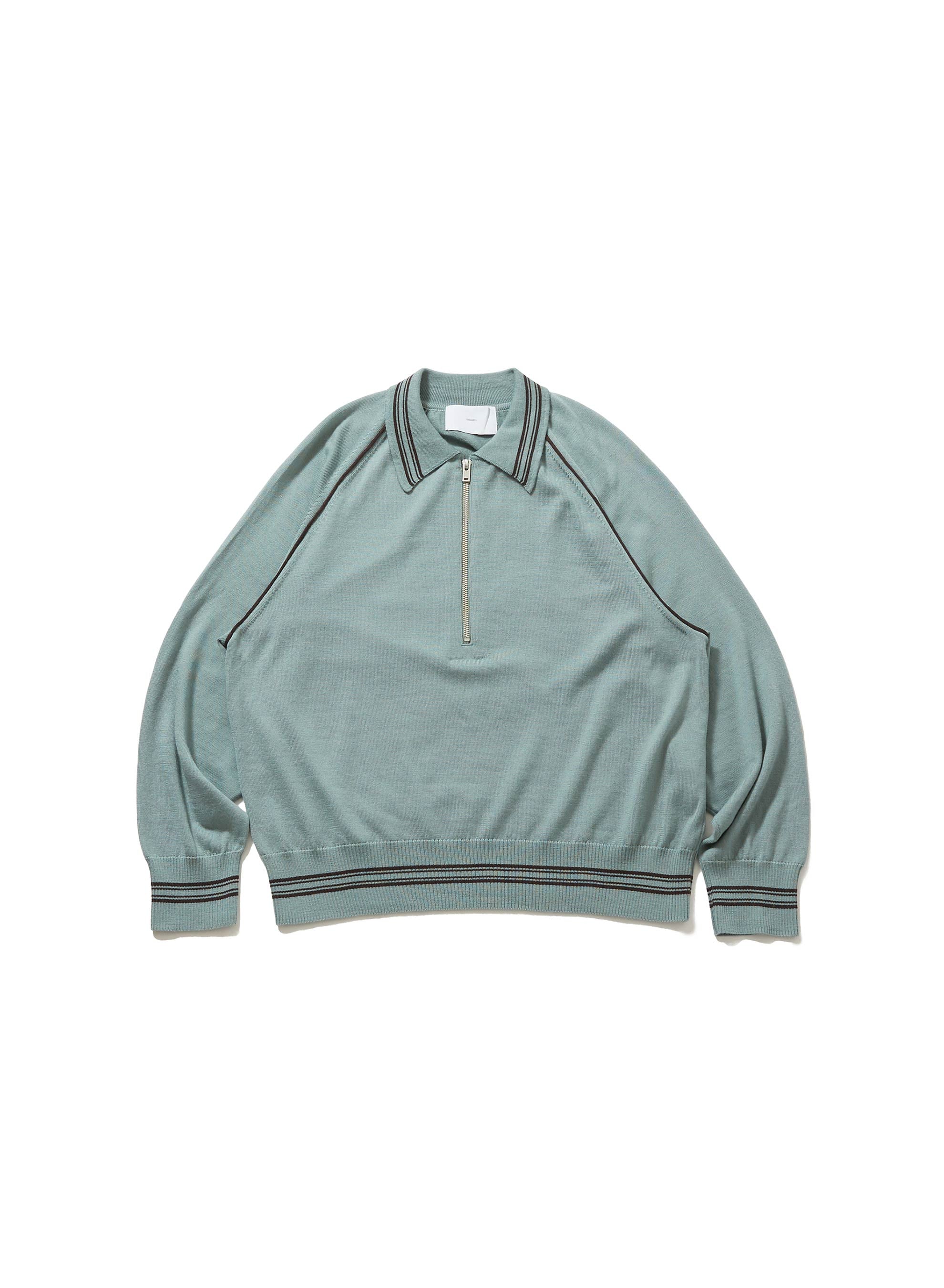 ZIP-UP LINE KNIT POLO SHIRT – SUGARHILL TOKYO