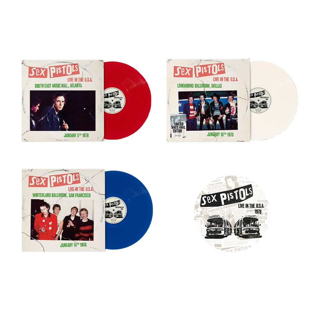 Live In The USA 1978: Vinyls + Slipmat - Sex Pistols