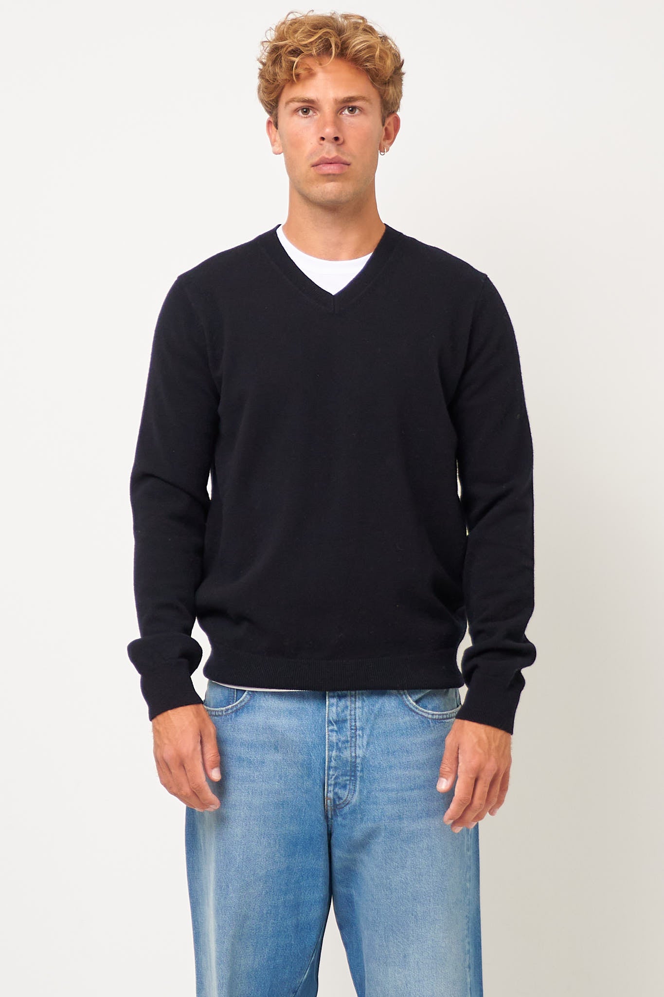 Comme des Garçons SHIRT - CDG V-Neck Pullover Black – STRØM