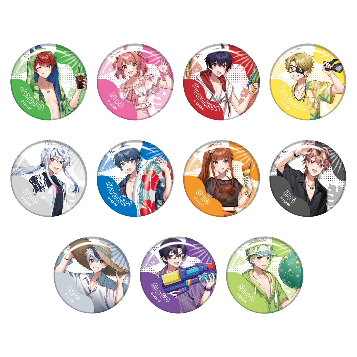 TR缶バッジ 等身イラスト – サマーからぴちランド