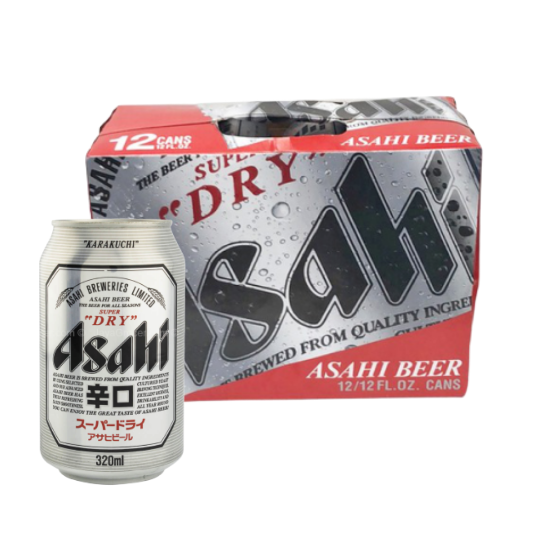 ASAHI Super Dry Beer 350ml Can - 12PK