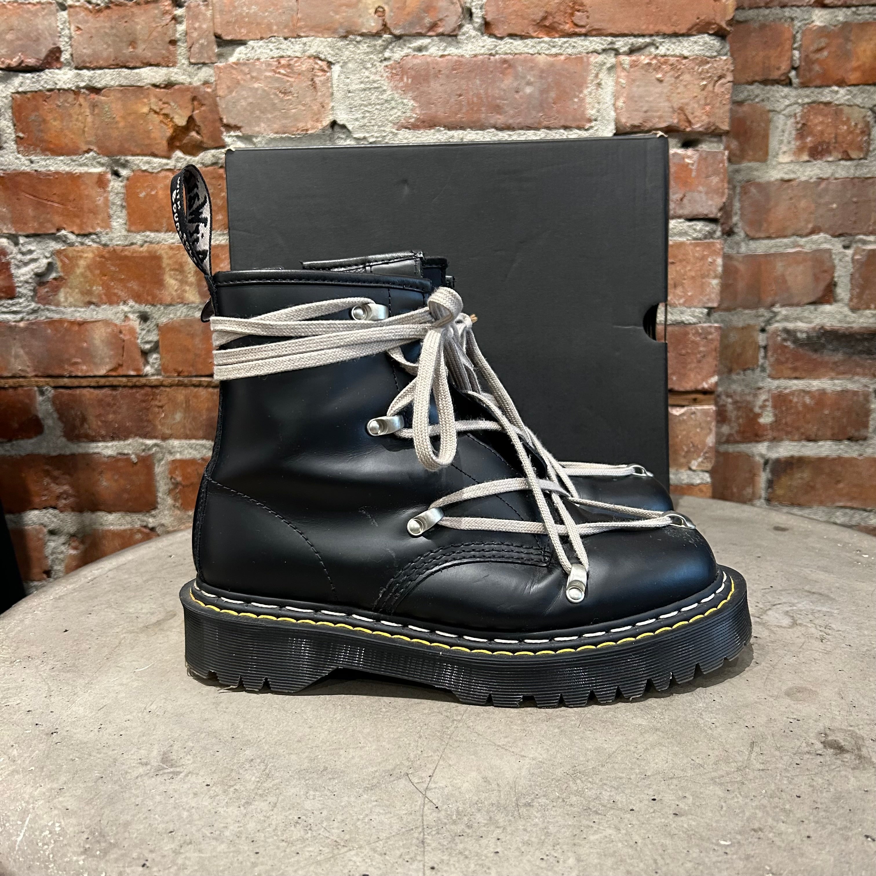 RICK OWENS x DOC MARTENS 1460 BEX BOOT 'BLACK' – Sadō Room