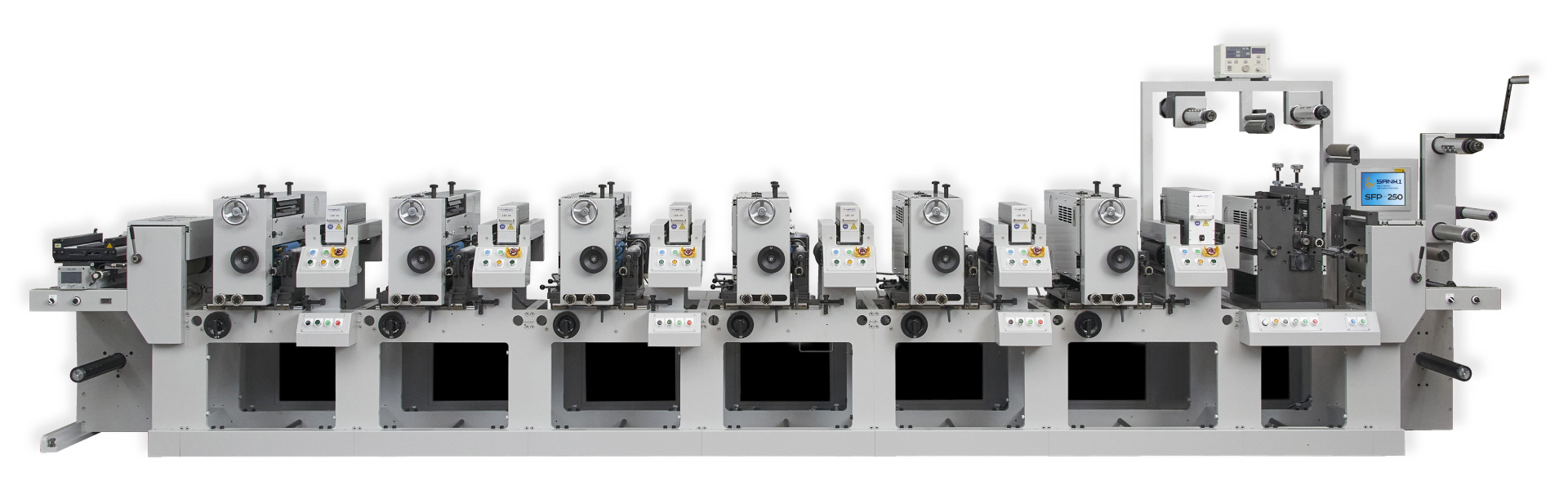 SFP 高速ロータリーレタープレスラベル印刷機 – 三起機械株式会社