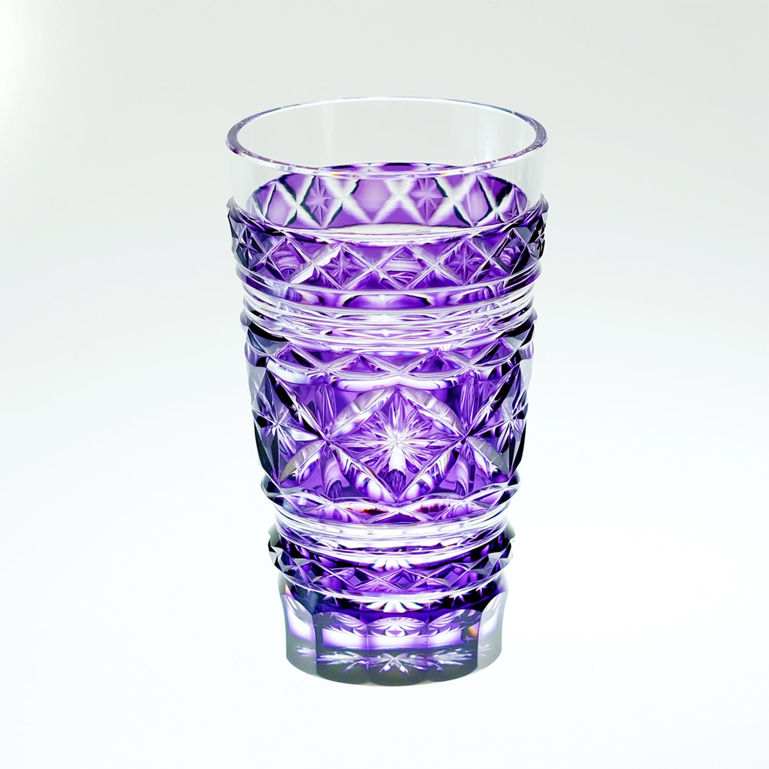 島津薩摩切子】40周年トールタンブラー 島津紫 – ㈱島津興業 島津薩摩切子