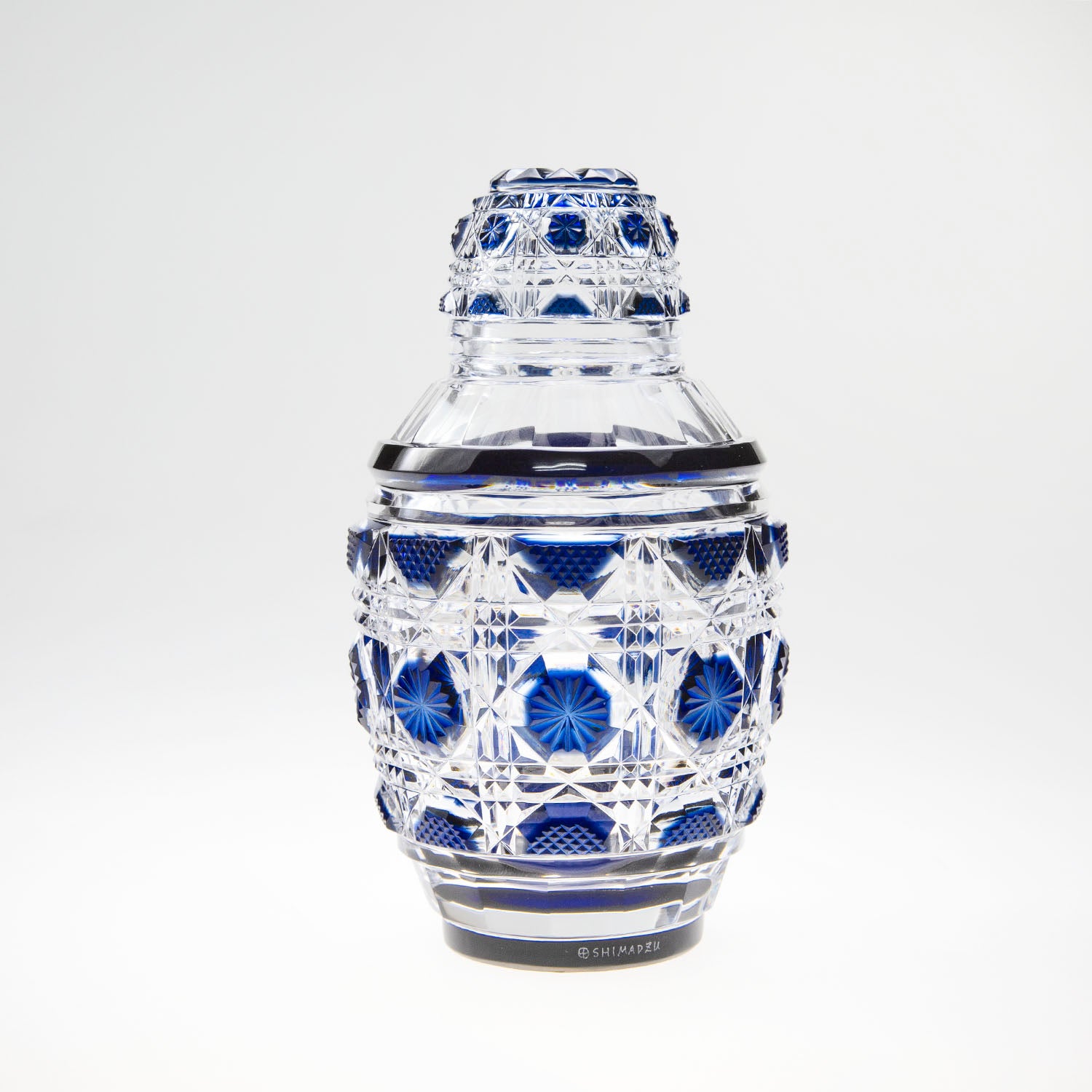 島津薩摩切子】復元 蓋付壺 – ㈱島津興業 島津薩摩切子