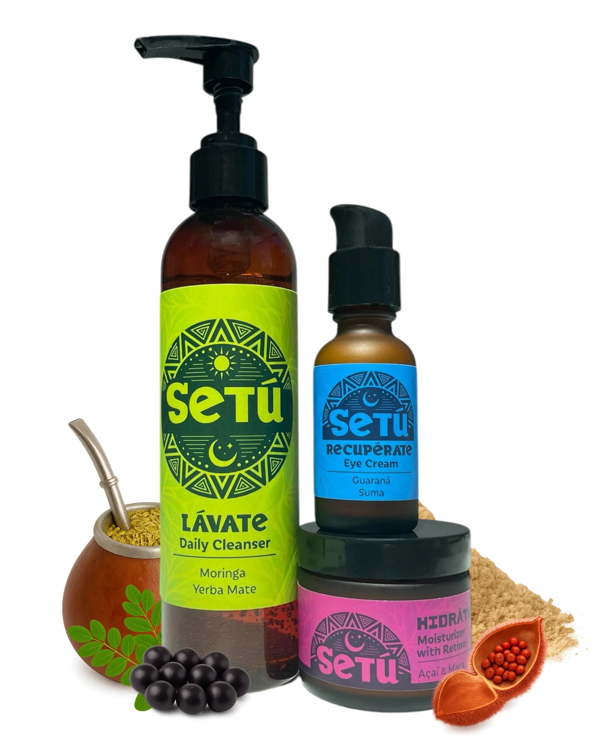 Setú® Night Kit with Cleanser, Moisturizer, and Eye Cream – Setú