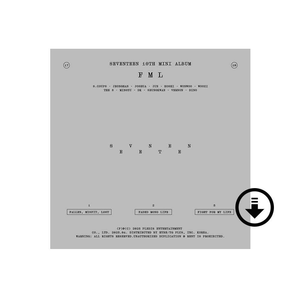 SEVENTEEN 10th Mini Album 'FML' Digital Album - SEVENTEEN 세븐틴