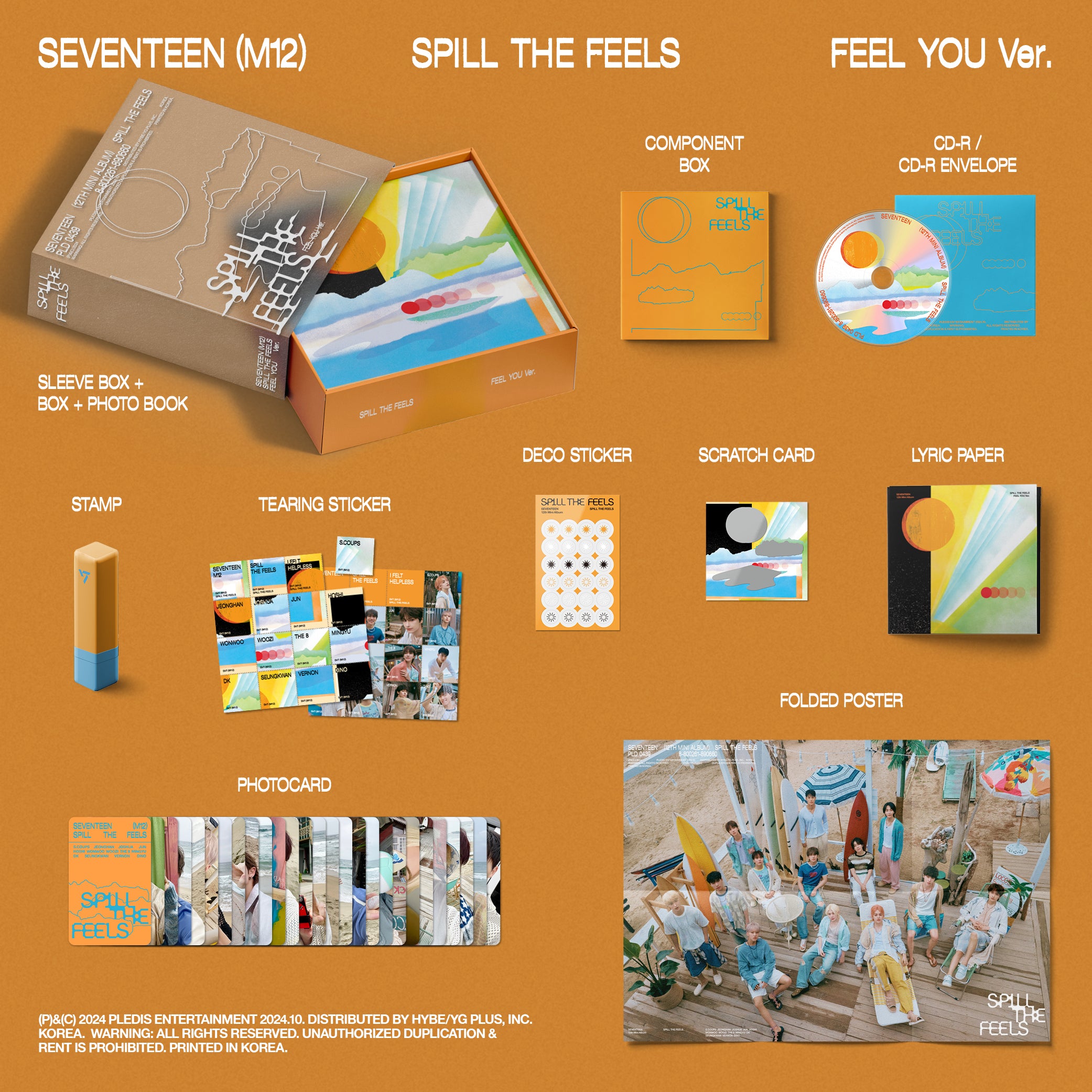 SEVENTEEN 12th Mini Album 'SPILL THE FEELS' FEEL YOU Ver. (Signed
